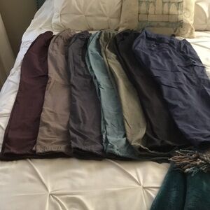 L.L. Bean Women's Track Pants in Assorted Colors (2 pair black and teal remain)